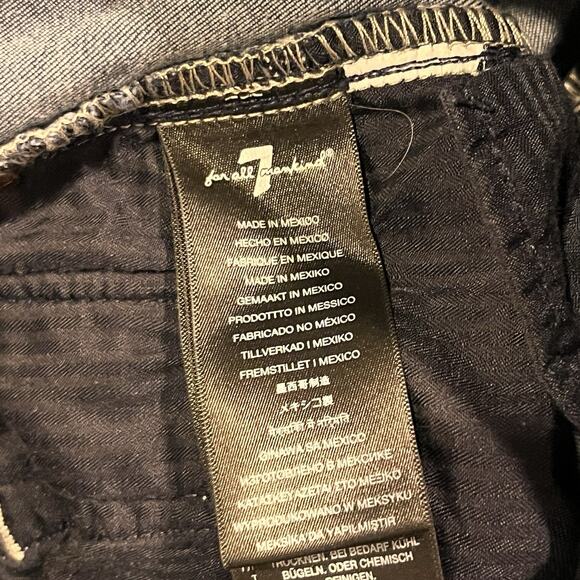 7 For All Mankind Woman’s Blair Denim Blue Jeans Size 26 Stretch - Picture 12 of 14